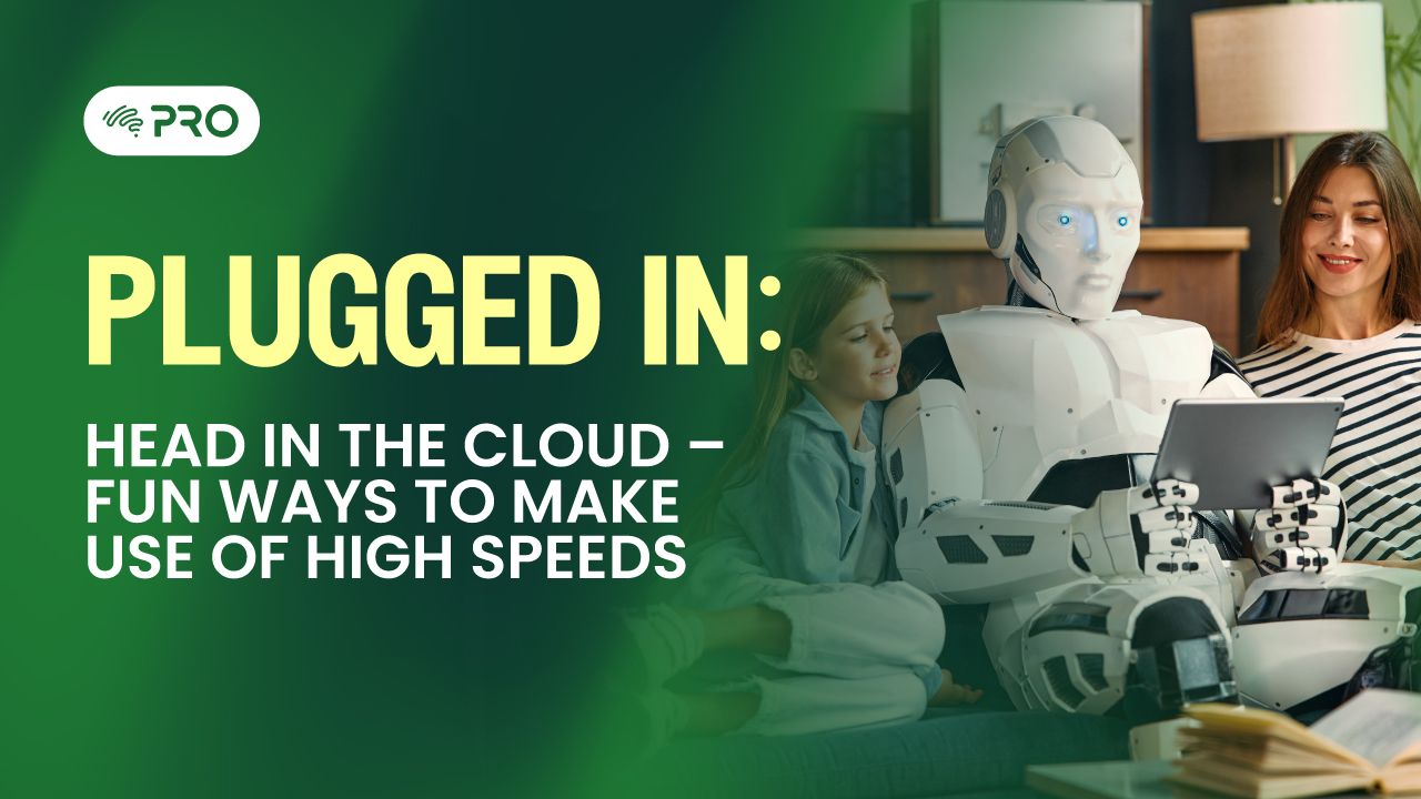 Image of a robot sitting with a family