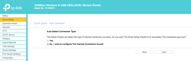 BYO NBN Router Settings for TPLink