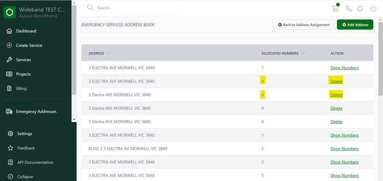 Image of Emergency Services Address Book in Carbon