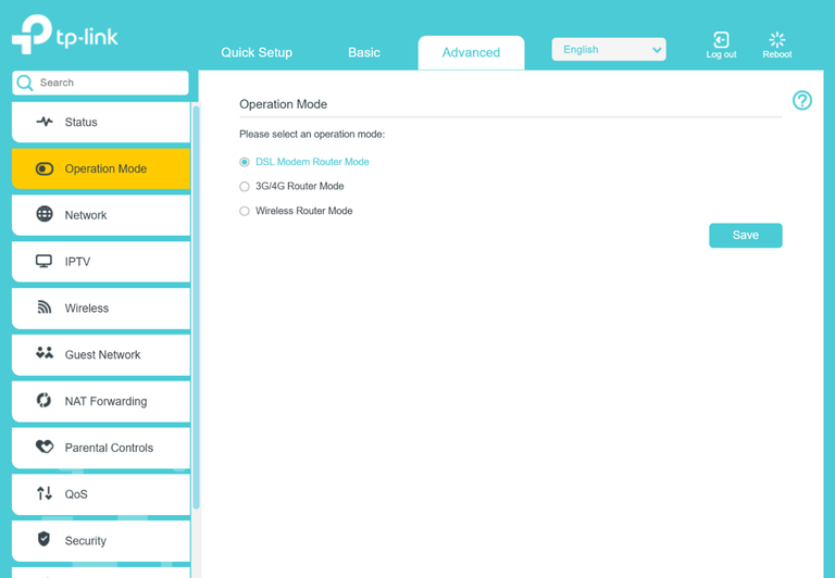 Settings to setup a TP-Link