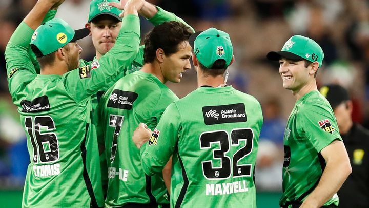Melbourne Stars players cheer