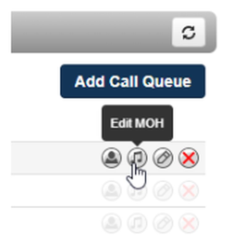 Edit MOH on Call Queue