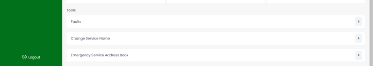 A picture of the Emergency Service Address Book in MyAussie