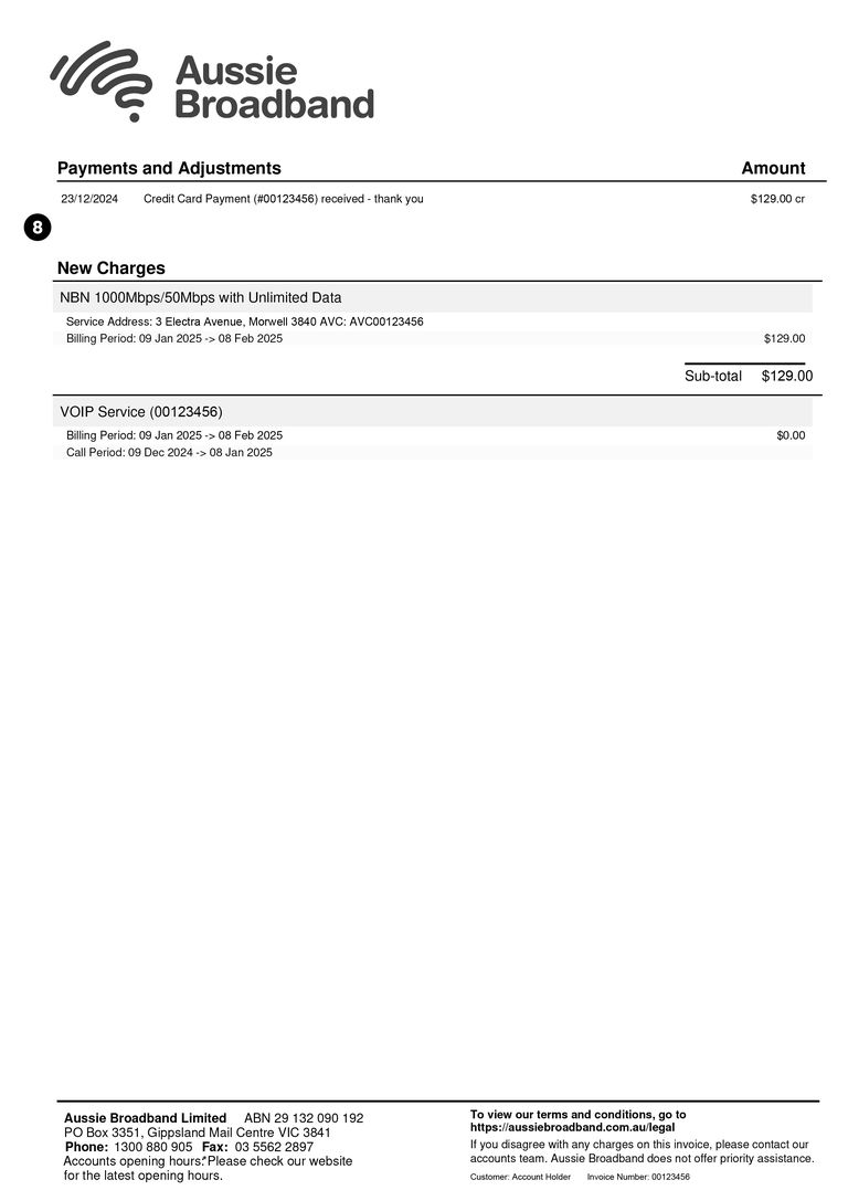 Image of invoice page 2