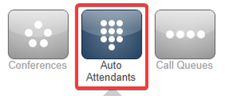 auto attendants button
