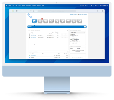 The myphone portal home screen displayed on a computer screen