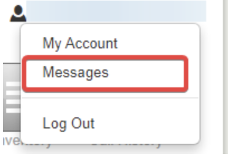 messages tab