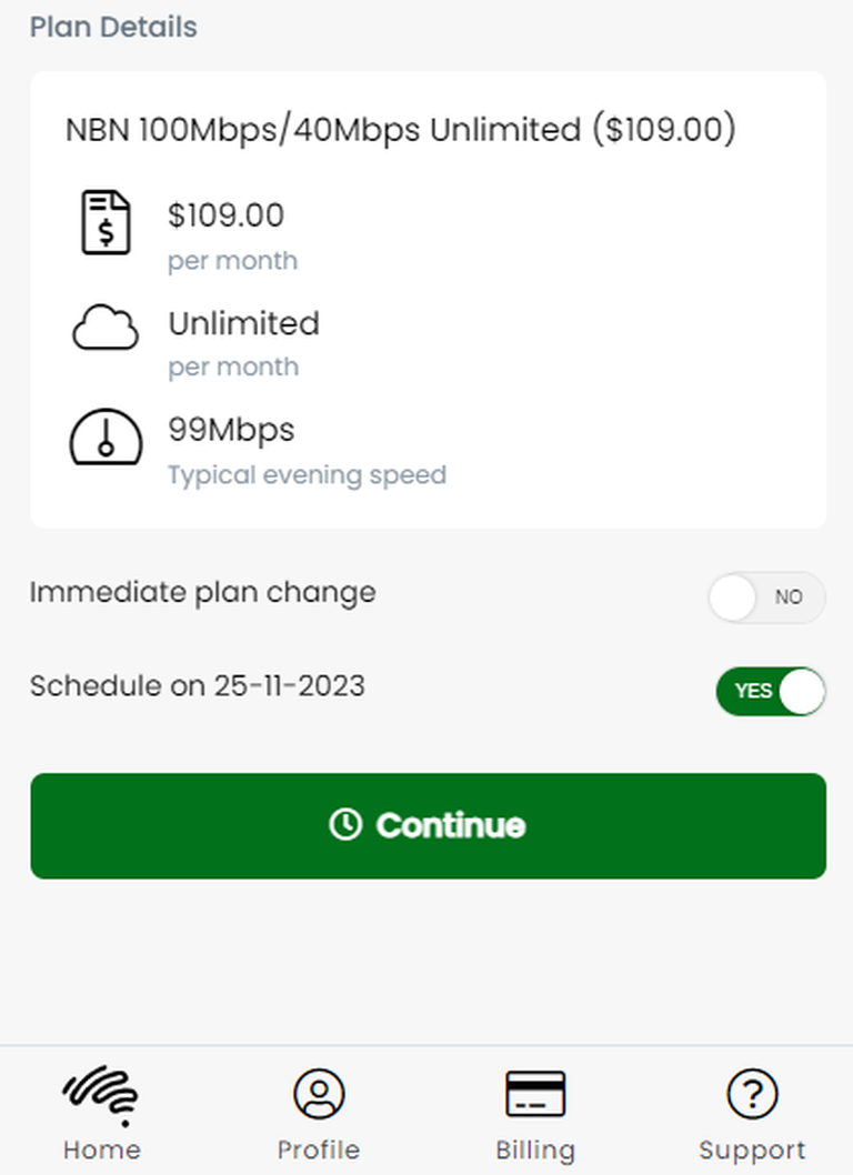 myaussie plan upgrade 03