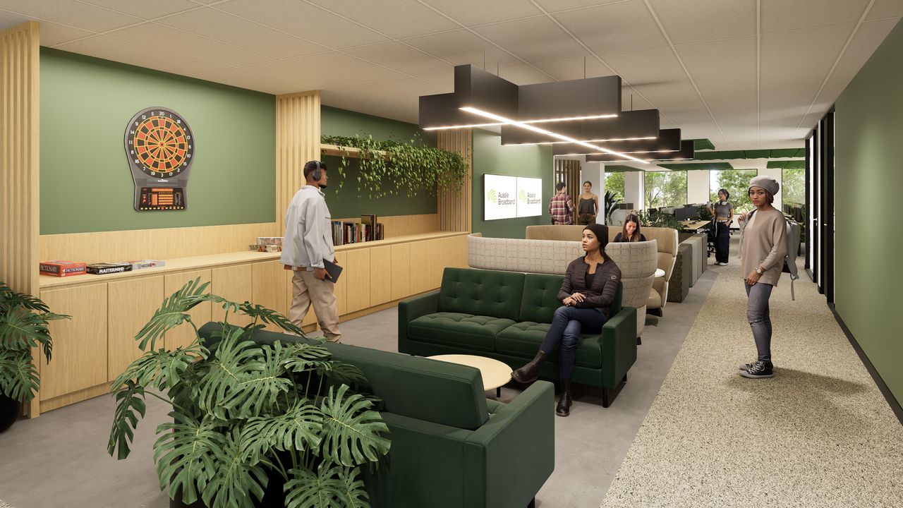 Render of new Aussie Broadband workplace in Traralgon