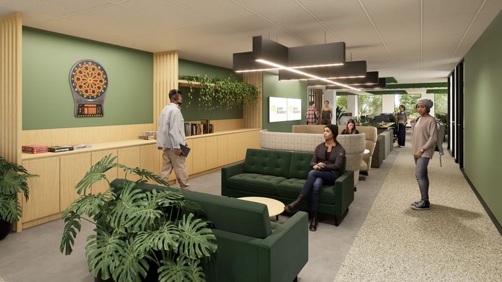 Render of new Aussie Broadband workplace in Traralgon