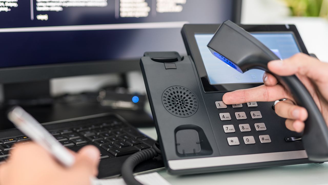 A business phone, which forms part of a business's phone system