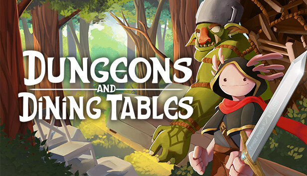 A cover photo for the game Dungeons and Dining Tables.