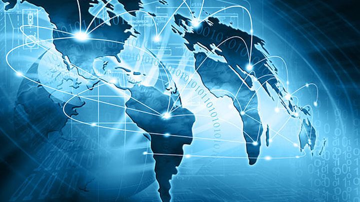 Graphic of the interconnected world