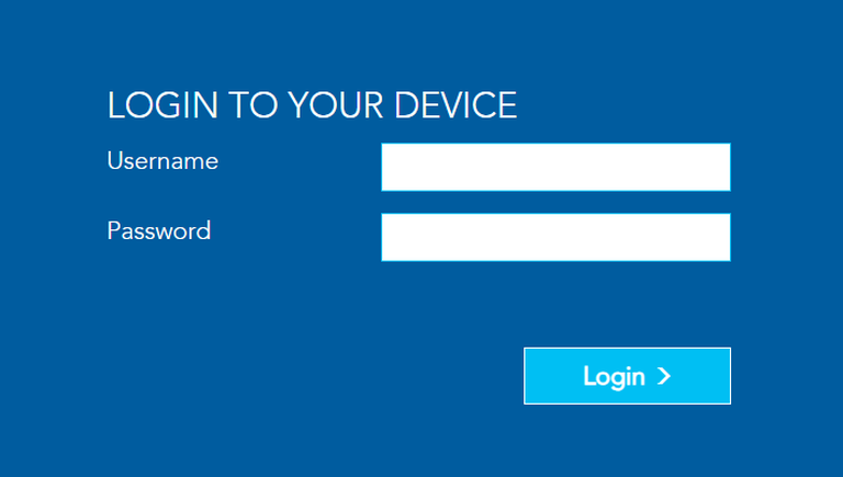 Image of the NF20MESH login screen