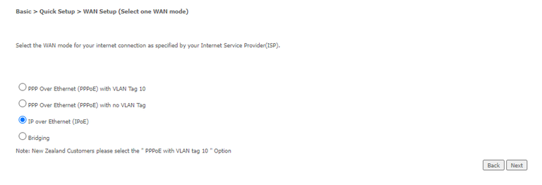 Image of NL19ACV IPoE settings