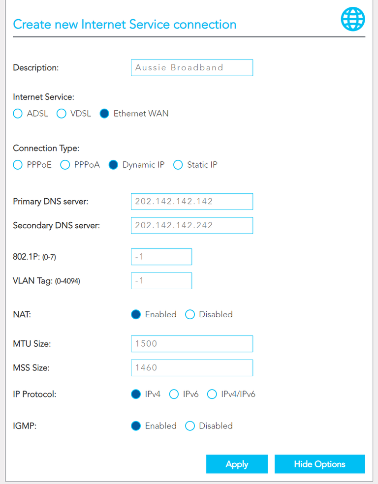 Image of ethernet settings