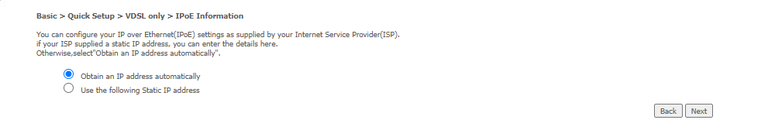Image of the NL19ACV IP address menu