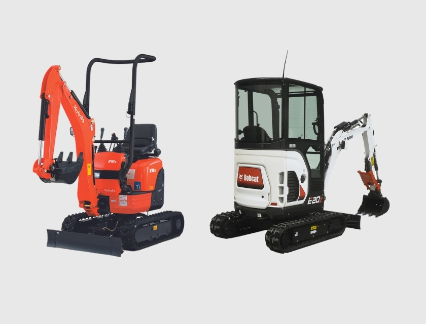 Bobcat E20 vs. Kubota U103 Which is best? Boom & Bucket