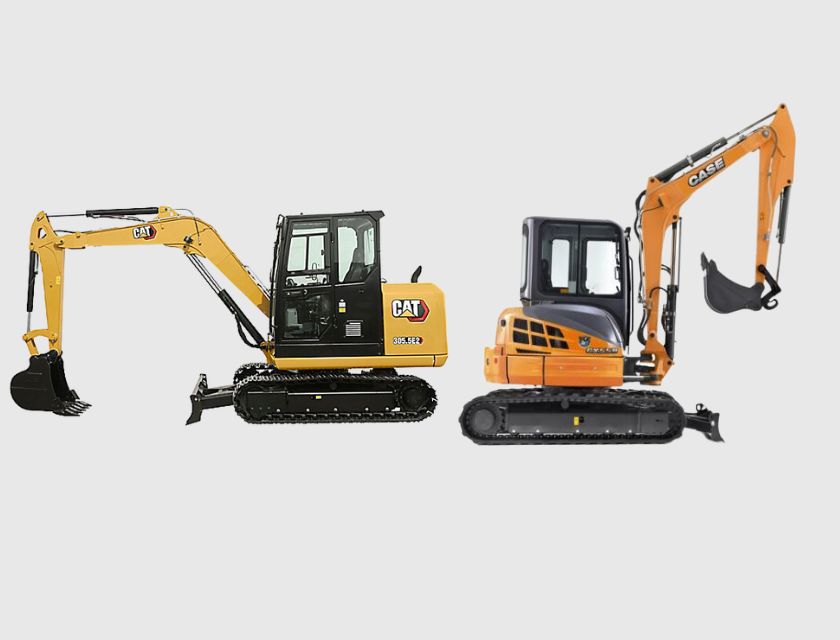 Case CX55B vs. Caterpillar 305.5E2 CR Which is best?