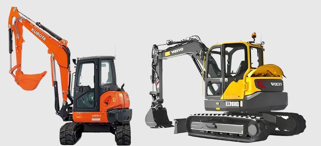 Volvo ECR88D vs. Kubota U554 Which is best?