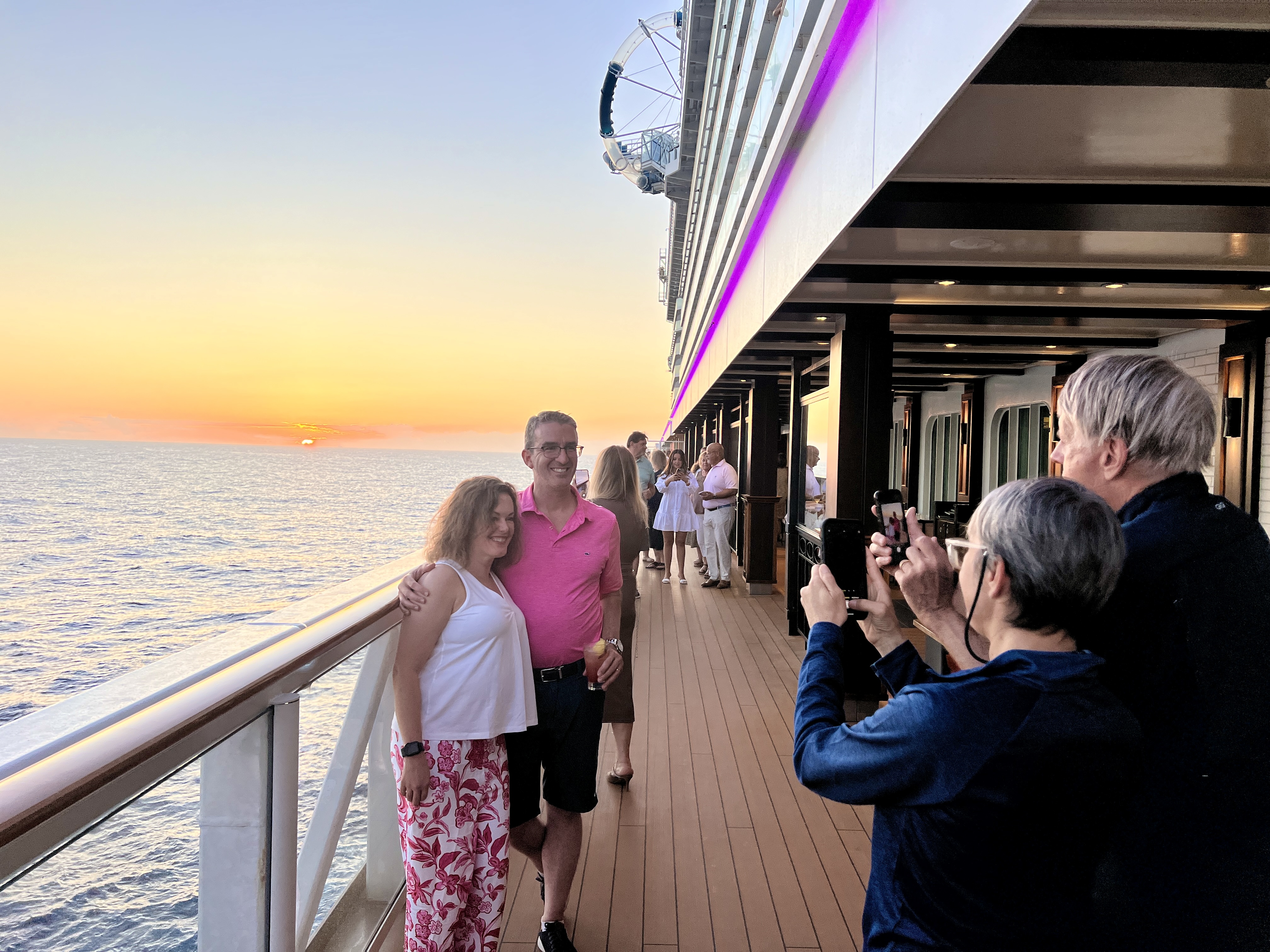 sachin and babi light blue dress What to wear on a cruise: Cruise attire and dress codes main image 0
