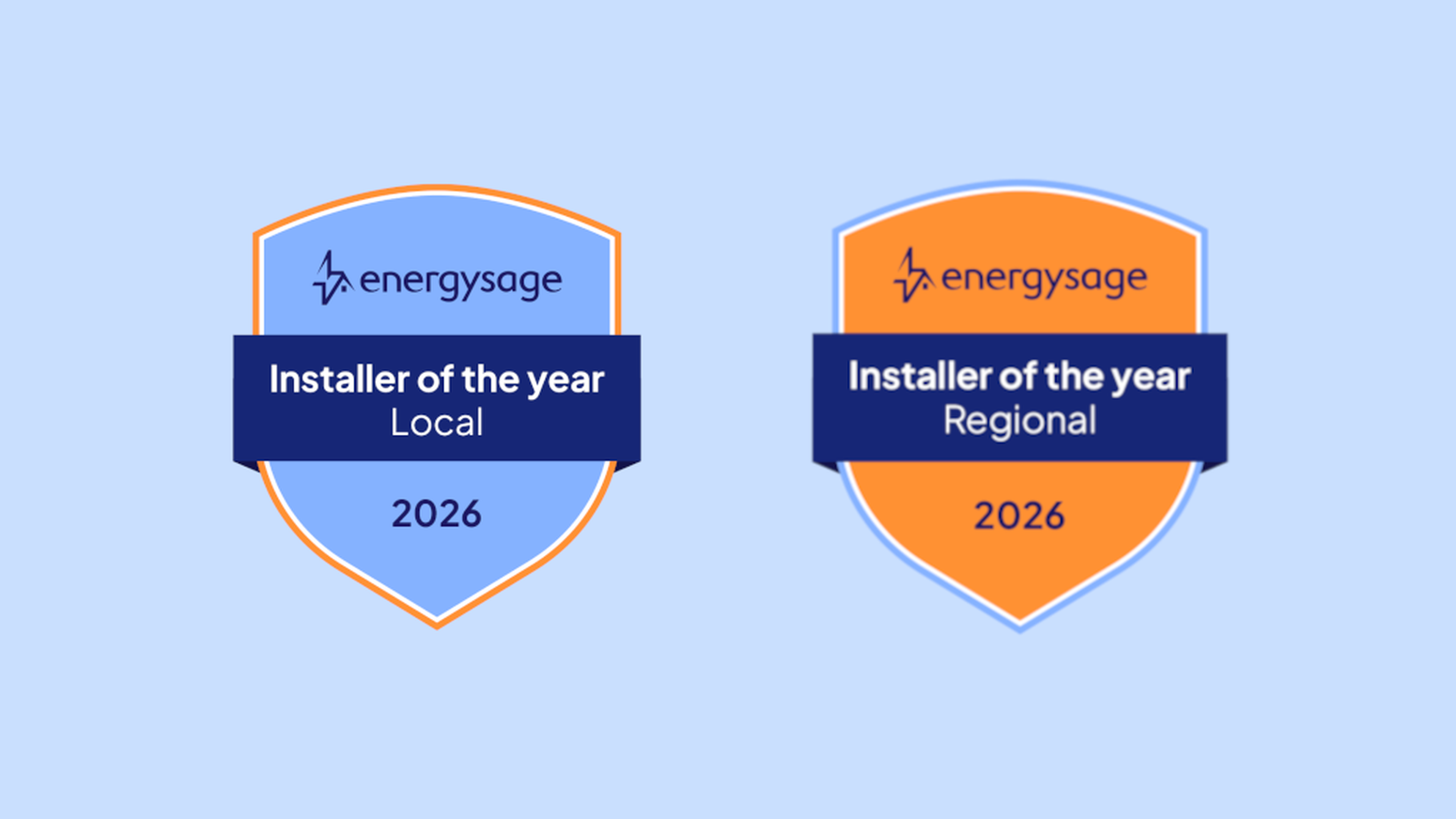 Installer of the year 2026 badges