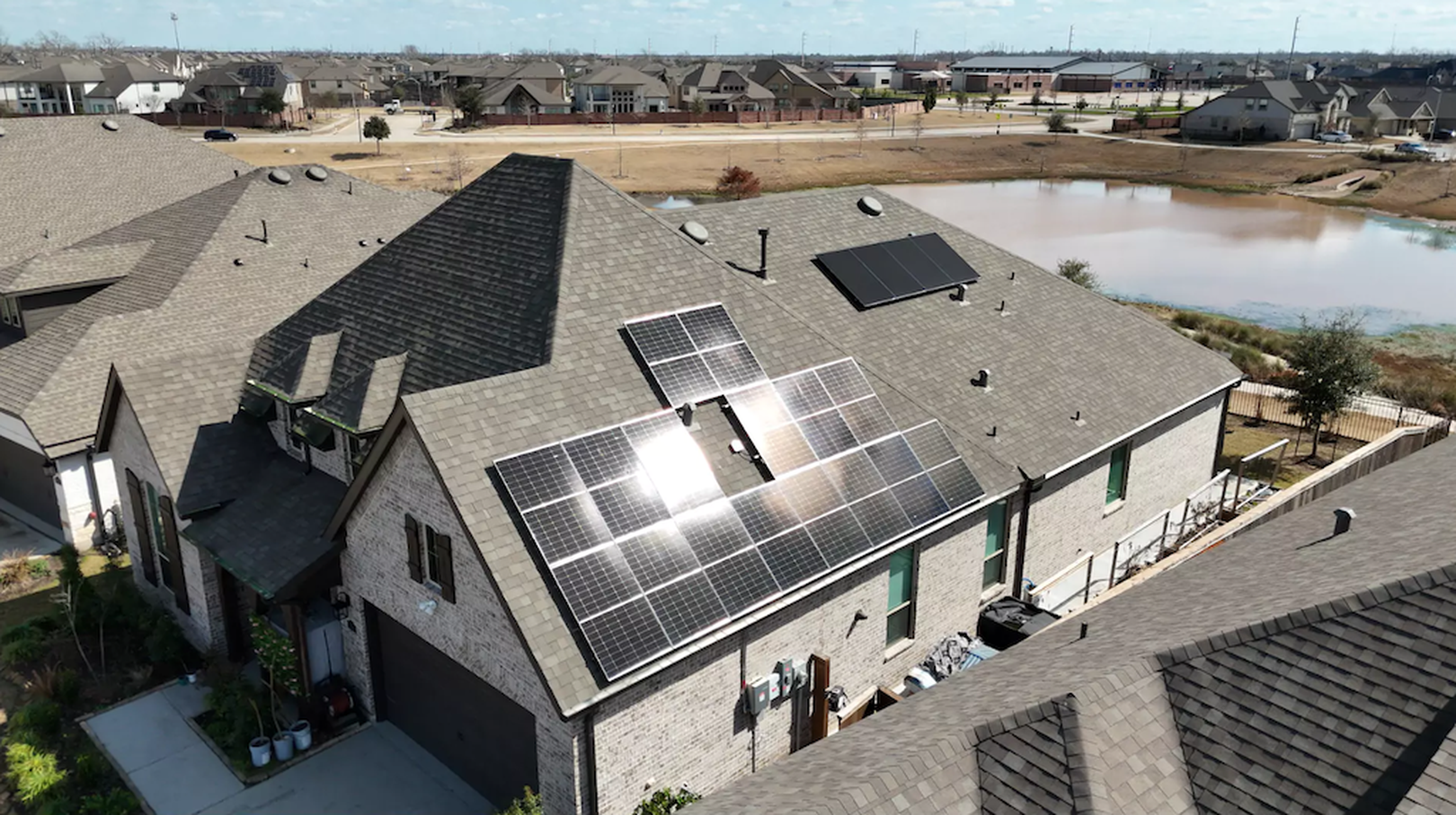 CW Energy Solar Panels on home