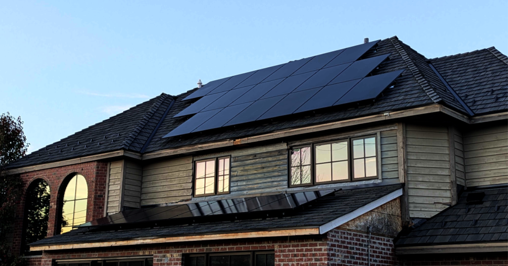 House with Solarever USA solar panels on it