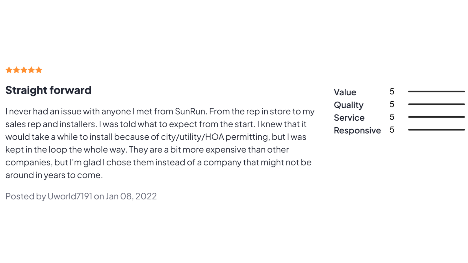 Sunrun reviews