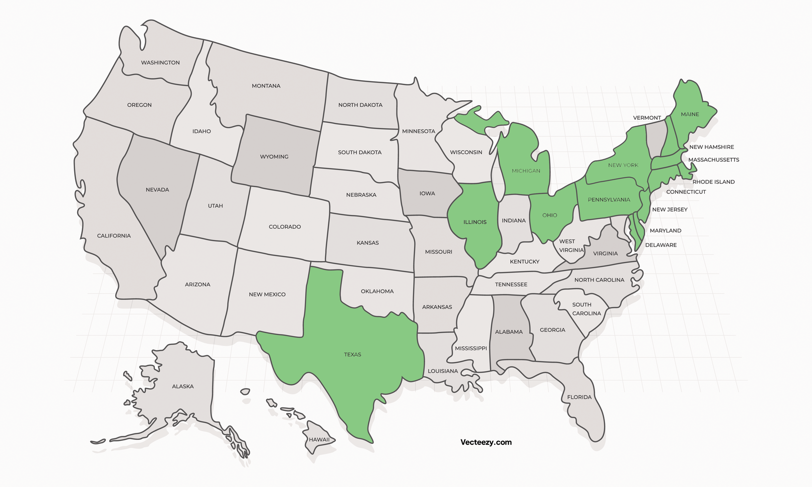 Power to Choose Electricity State Map