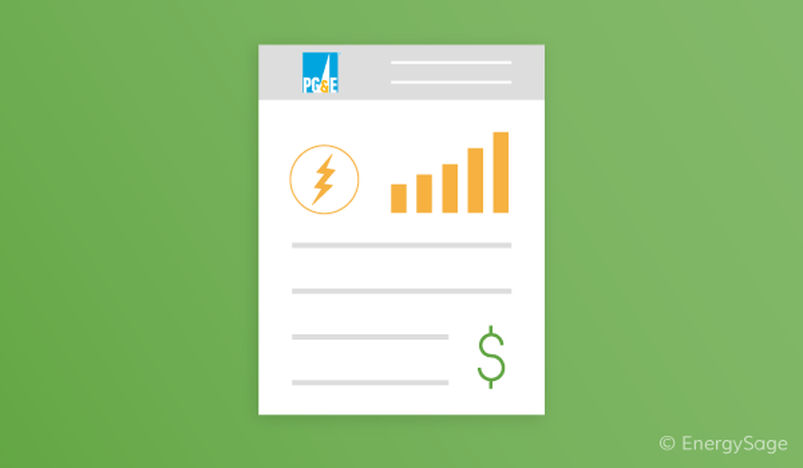 pg&e electric bill