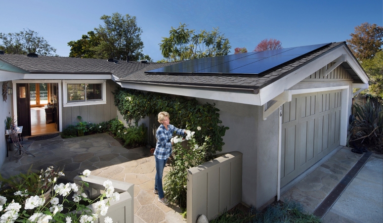 SunPower solar panels on a house