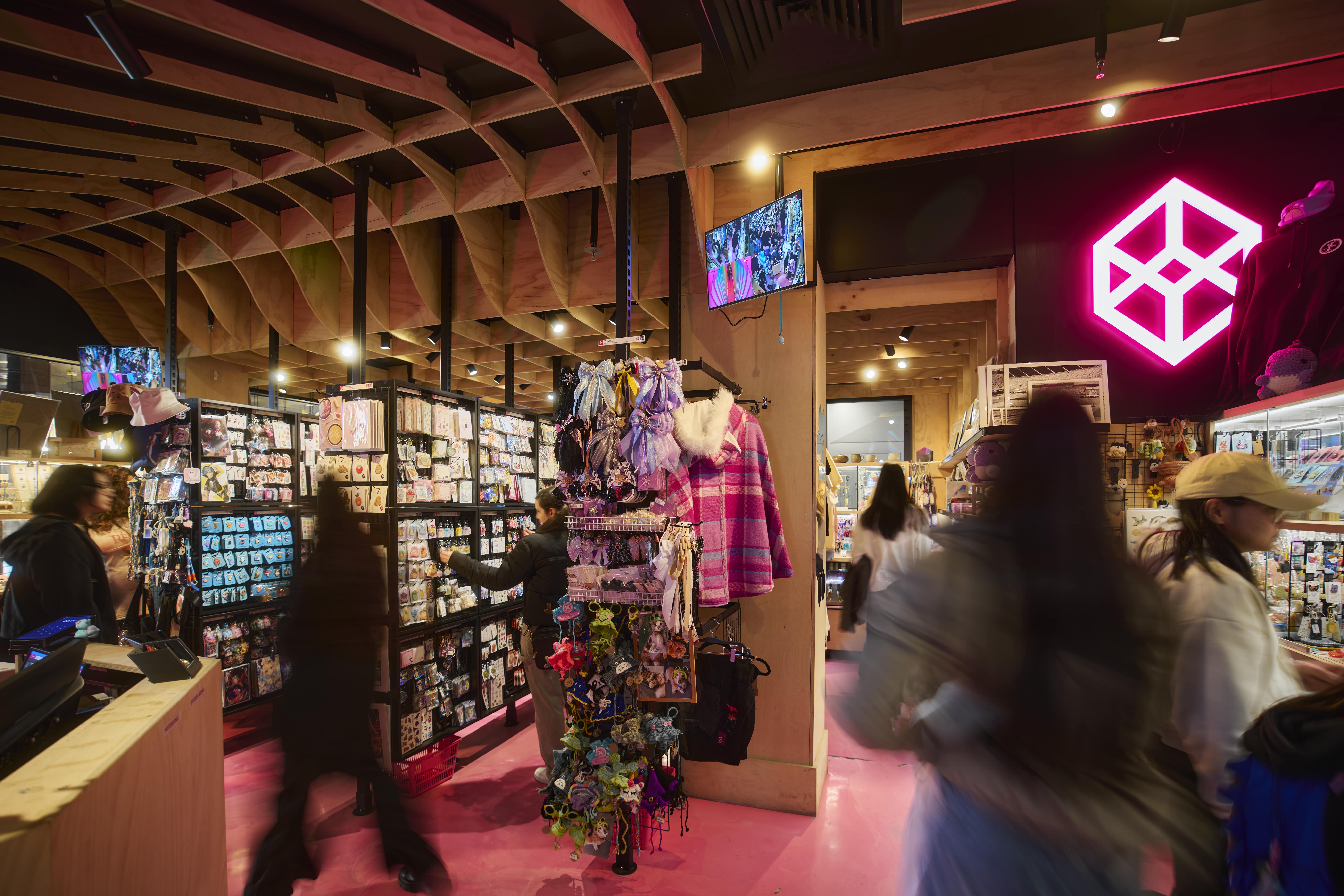 In store at in.cube8r in Melbourne Central