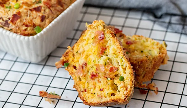 Bacon Cheddar Zucchini Bread