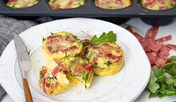 Salami Egg Bites
