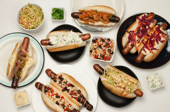 Hot Dog Topping Bar