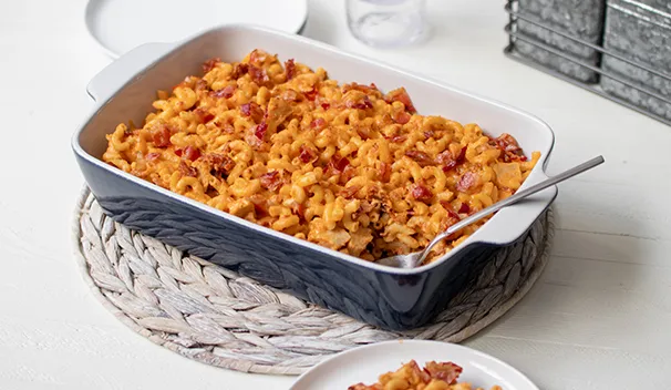 BBQ Chicken Bacon Mac and Cheese