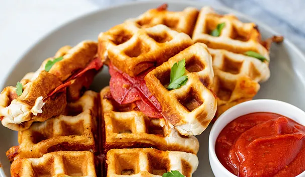 Pizza Waffles