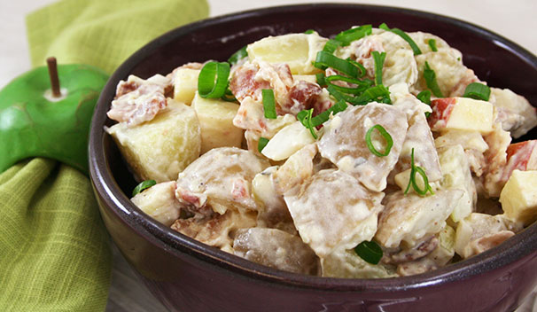 Potato Salad with Bacon & Apples