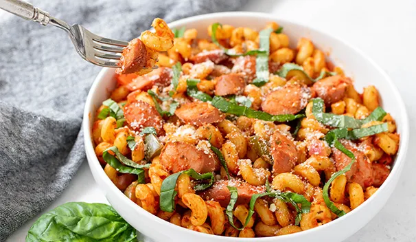 Hot Dog Pasta Skillet