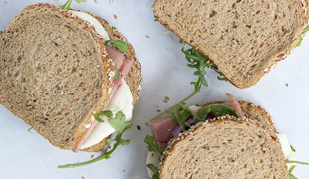 Grilled Ham Steak Sandwich