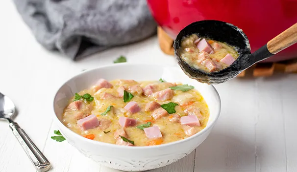 Ham and Dumpling Soup
