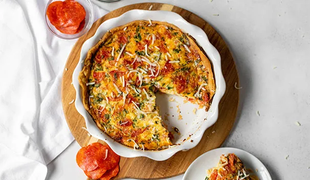 Pepperoni Pizza Quiche