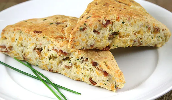 Savory Bacon Cheddar Scones