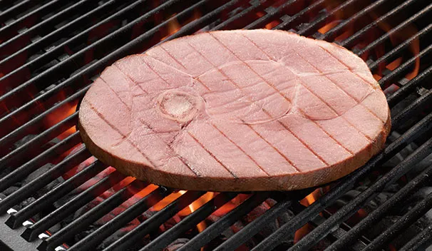 Zesty Grilled Ham Steaks