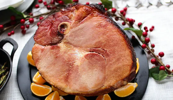 Maple Beer-Braised Ham