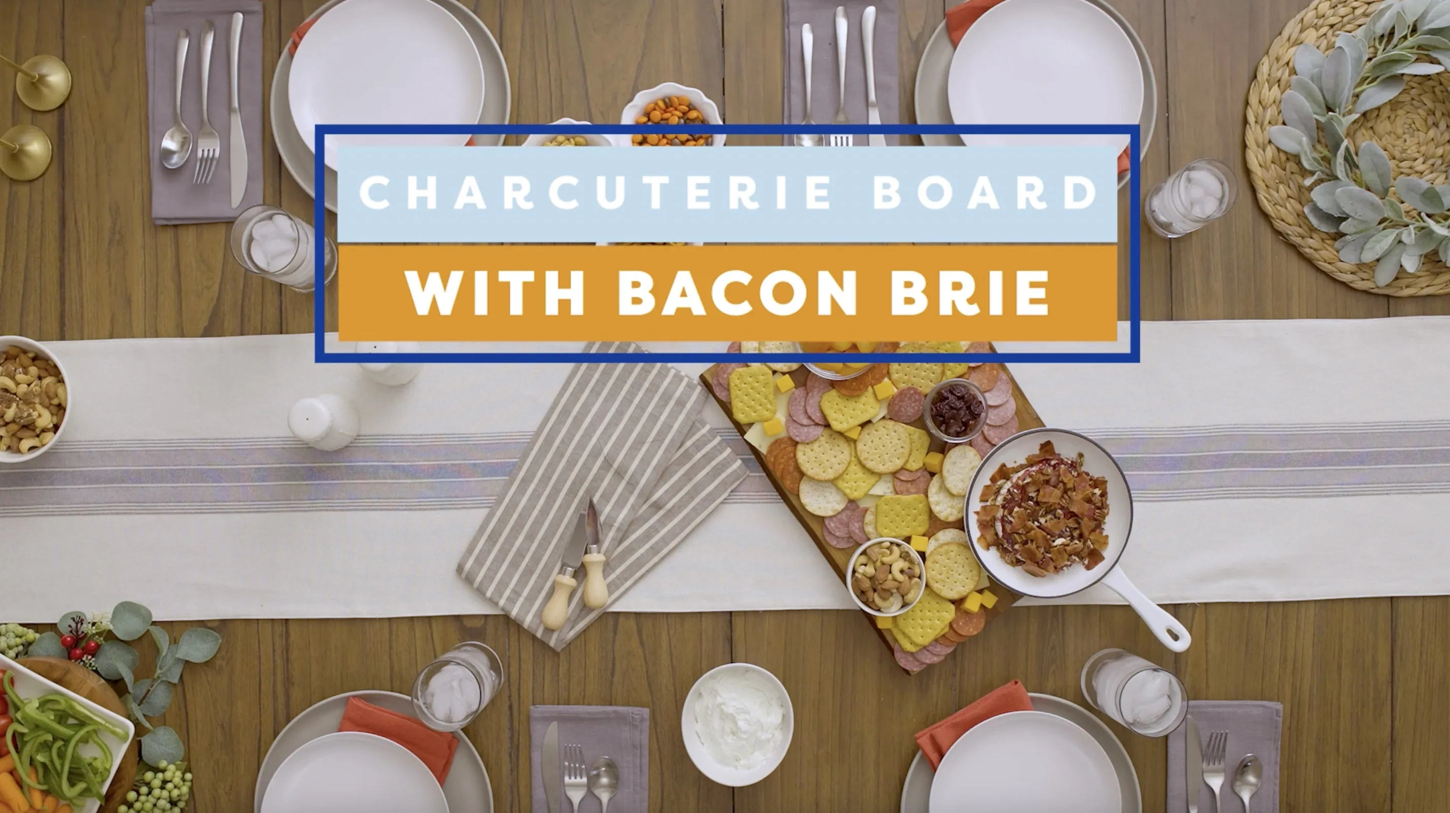 Charcuterie Board with Bacon Brie