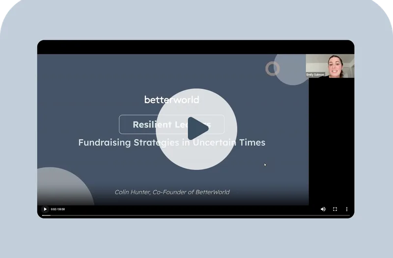 Webinar: Resilient leaders-smart fundraising strategies for uncertain times