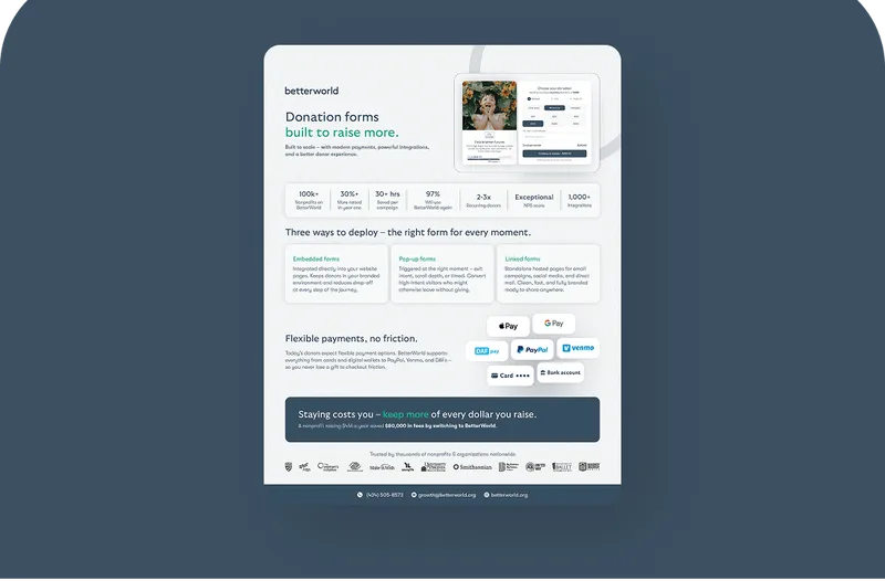 Donation forms built to raise more