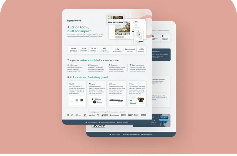 Auction tools, built for impact.